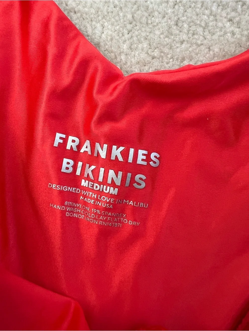 Frankie's Bikinis Enzo Satin Cheeky Bikini Bottom
